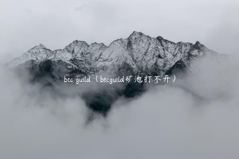 btc guild（btcguild矿池打不开）