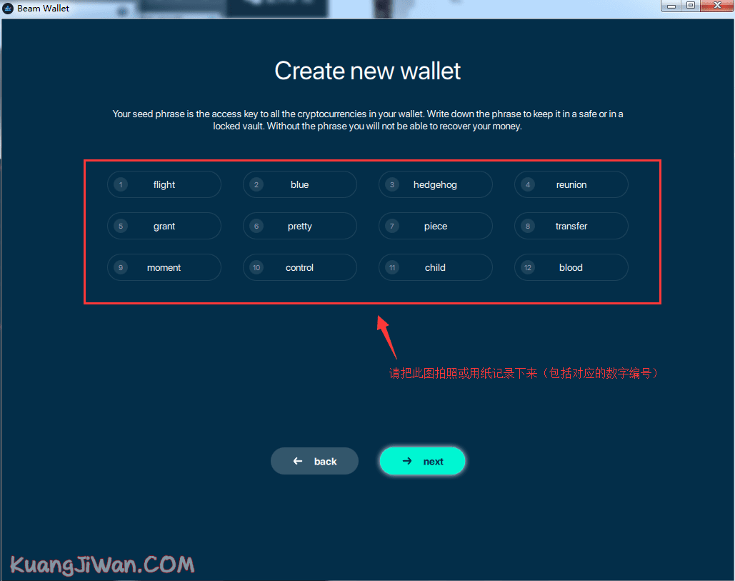 BEAM Wallet怎么使用？BEAM钱包使用图文教程-第4张图片-欧意下载