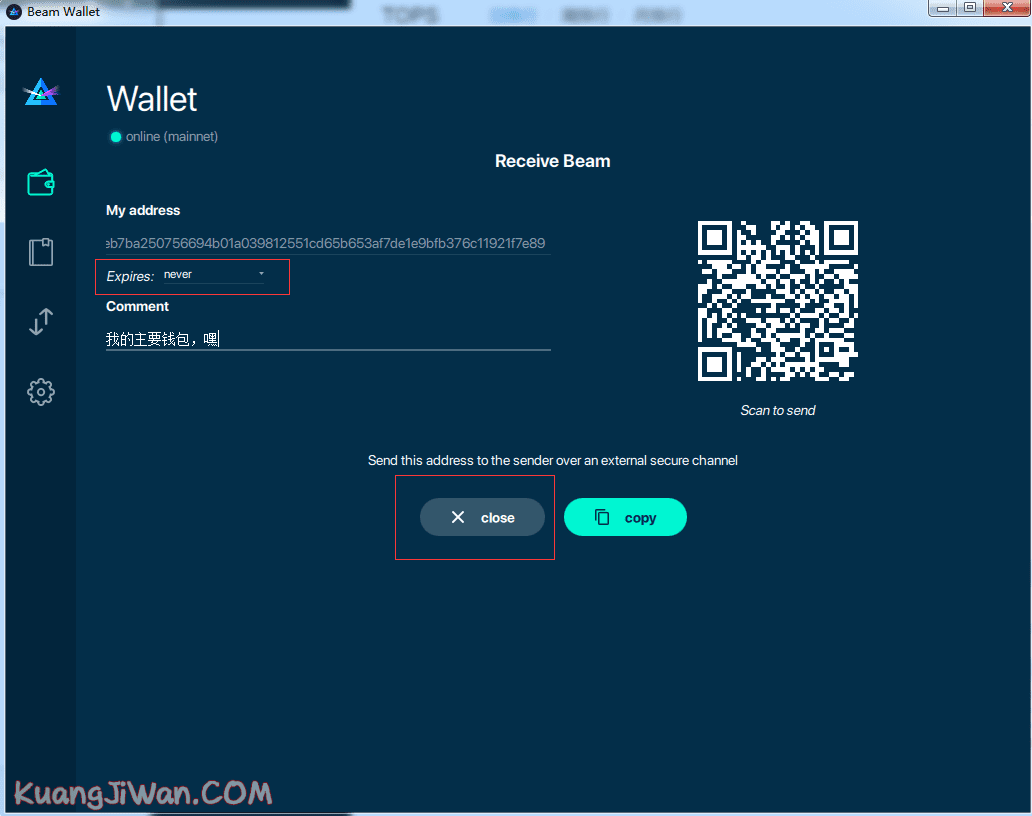 BEAM Wallet怎么使用？BEAM钱包使用图文教程-第9张图片-欧意下载