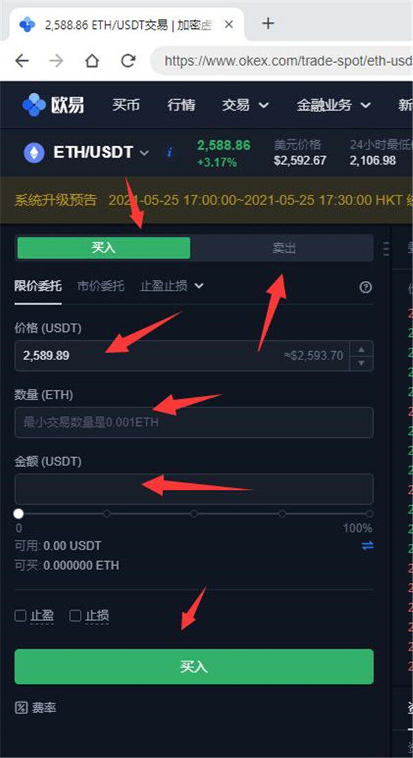 以太坊ETH如何在欧意上交易？-第4张图片-欧意下载