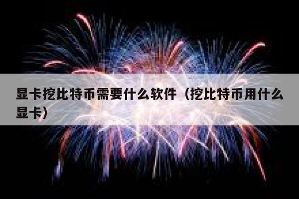显卡挖比特币需要什么软件（挖比特币用什么显卡）-第1张图片-欧意下载