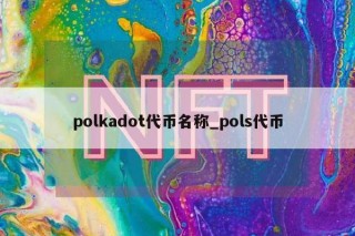polkadot代币名称_pols代币