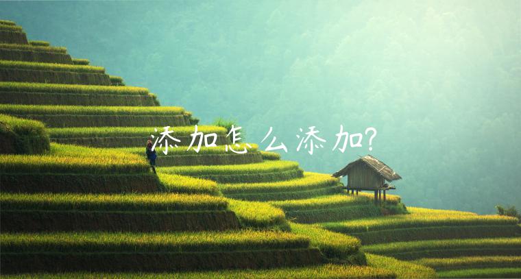 添加怎么添加?-第1张图片-欧意下载