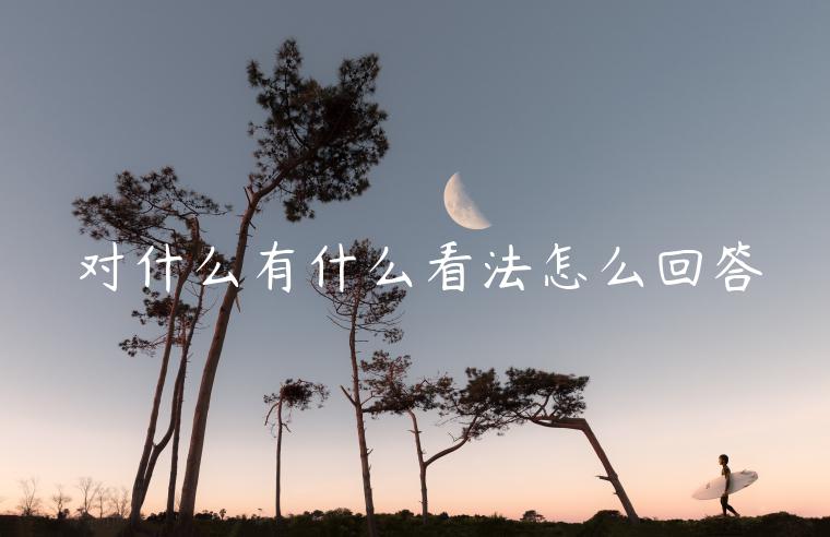 对什么有什么看法怎么回答-第1张图片-欧意下载