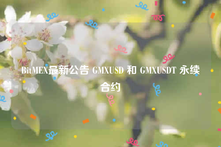 BitMEX最新公告 GMXUSD 和 GMXUSDT 永续合约-第1张图片-欧意下载