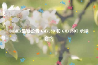 BitME最新公告 GMUSD 和 GMUSDT 永续合约